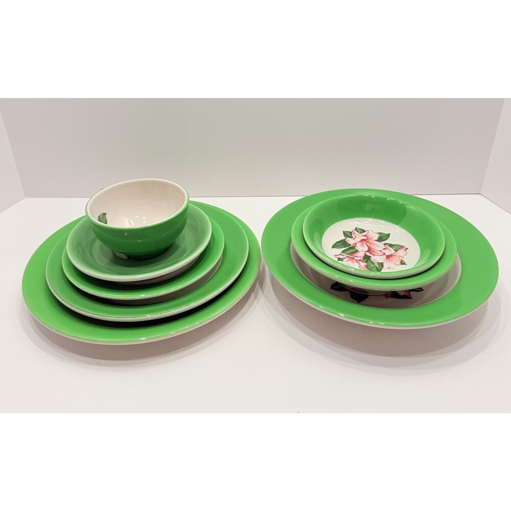 Greenbrier Resort Shenango Dorothy Draper C&O Railroad China Place Setting 8pcs